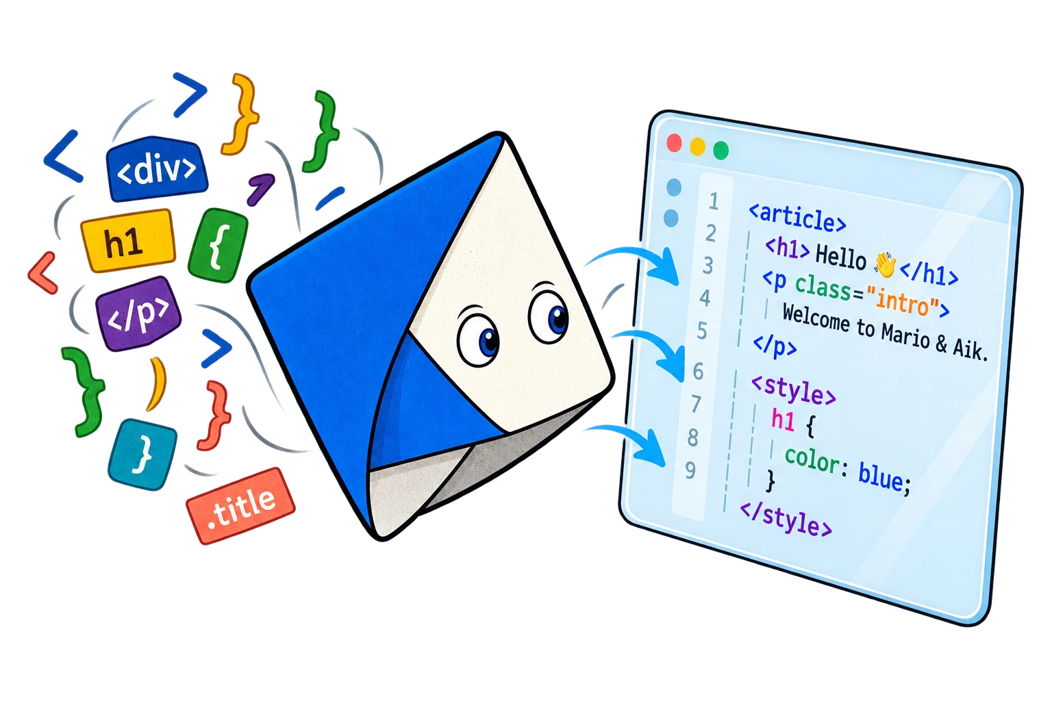 Illustration: Aik beim Programmieren